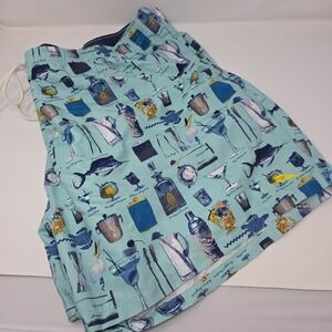 Tommy Bahama Swim Trunks Mens 4XLB Blue All Over Print Beach Surf NWT